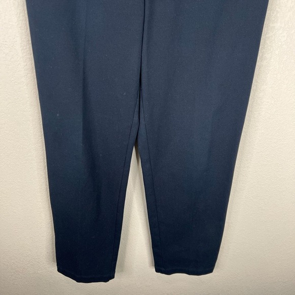 ST. John Sport Women's Activewear Pant Elastic Waist Side Zip Navy‎ Blue Size 4 - Picture 5 of 15